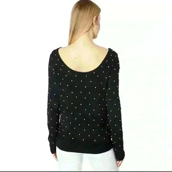 NWT Lilly Pulitzer L Laveta Rhinestone Onyx Sweater. Item# 8T - Picture 10 of 13